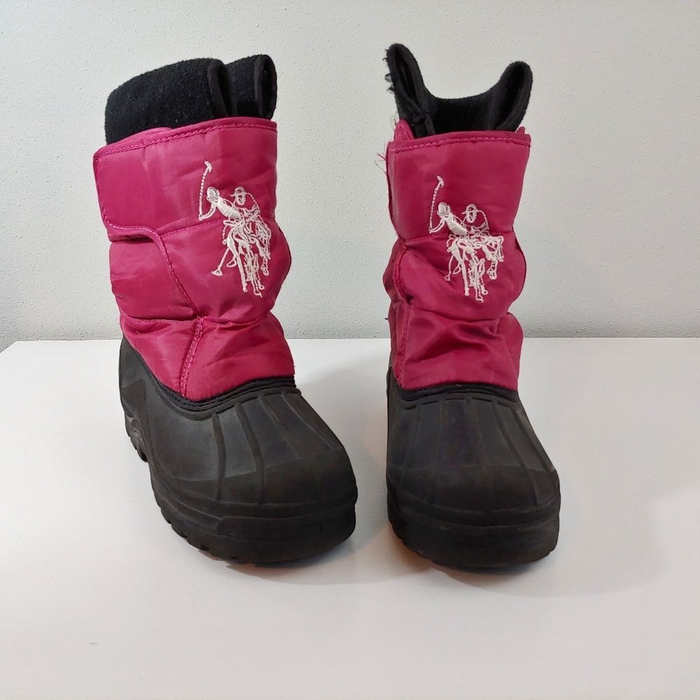 Womens 5 US‎ Polo Assn. winter boots strap maroon
